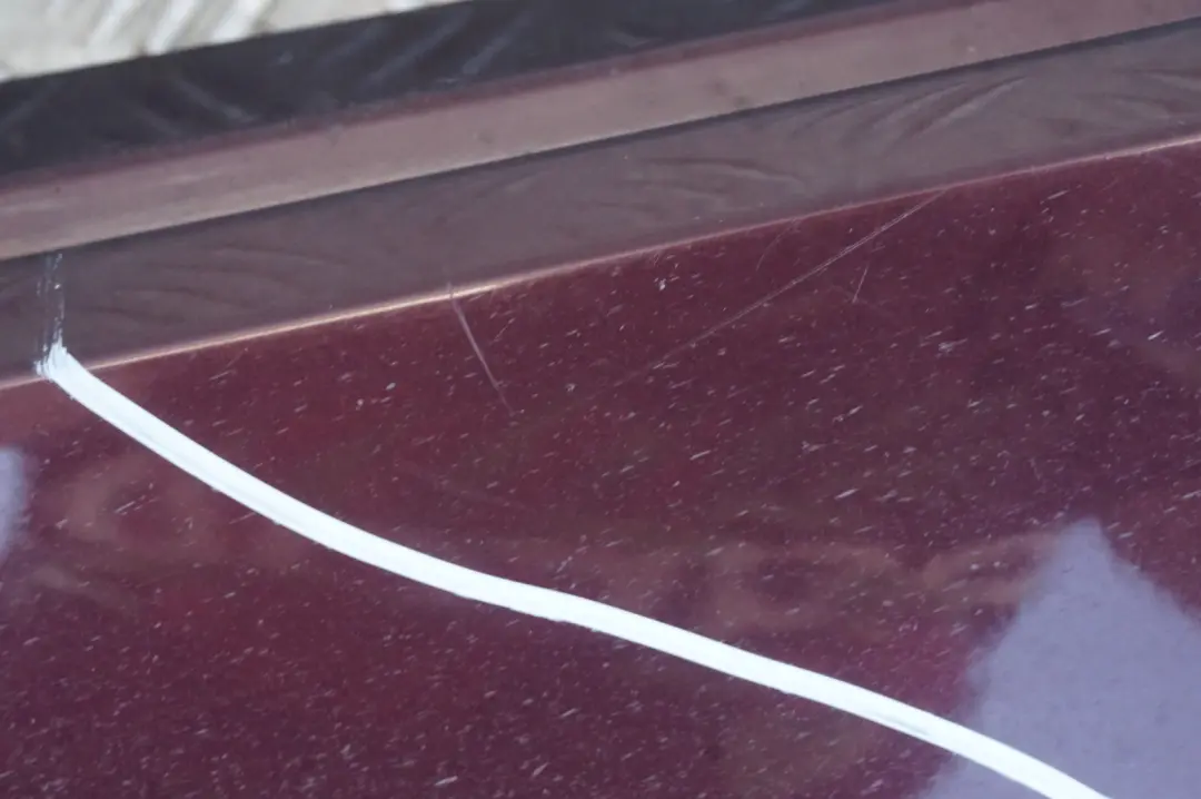 BMW 5 Series E60 E61 LCI Door Sill Cover Side Skirt Left N/S Barberarot Red A39 - SKU 0422464-BAR - Part number 0422464