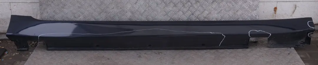 BMW 5 Series E60 E61 LCI Door Sill Cover Side Skirt Right O/S Monacoblau Blue - SKU 0422465-MB - Part number 0422465