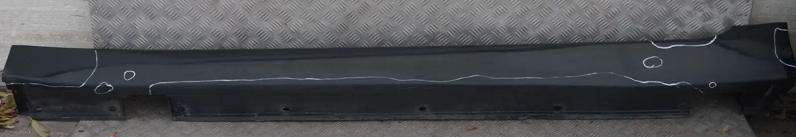 BMW 5 E60 E61 LCI Coperchio brancardo porta laterale destro Tiefgruen Deep Gr