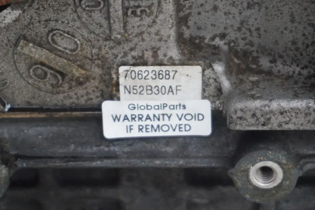 BMW E60 E61 E63 E65 E87 E90 E91 Bare Engine Petrol N52 N52B30A 258HP WARRANTY - SKU p0422941 - Part number 0422941