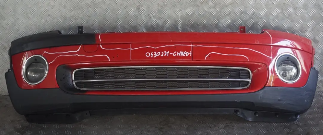 Stossfänger Vorn Chili Red Rot - 851 für BMW Mini R55 R56 R57 Cooper mit Teilenummer 0430221 BMW Mini R55 R56 R57 Cooper Stossfänger Vorn Chili Red Rot - 851 - SKU 0430221-CHRED3 - Teilenummer 0430221