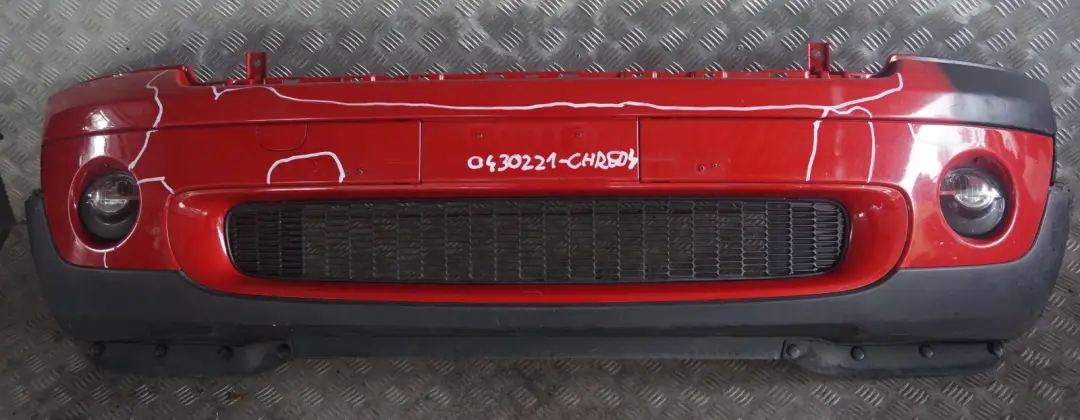 Complete Front Bumper Trim Panel Chili Red - 851 to BMW MINI Cooper R55 R56 4 with Part number 0430221 BMW MINI Cooper R55 R56 4 Complete Front Bumper Trim Panel Chili Red - 851 - SKU 0430221-CHRED4 - Part number 0430221