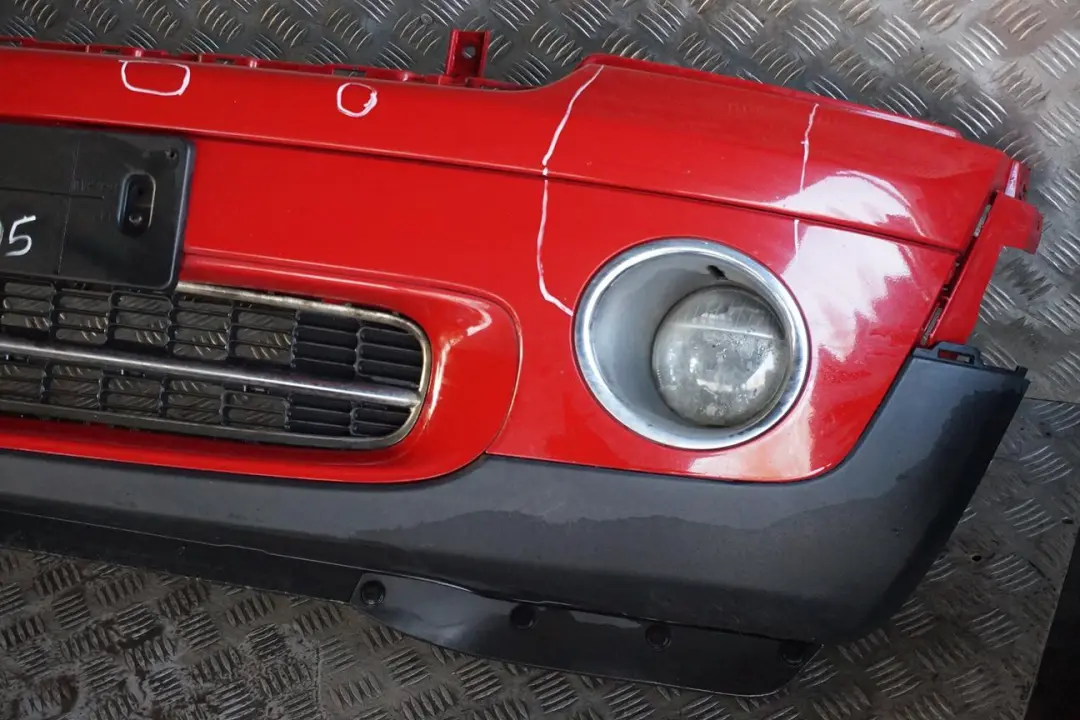 BMW Mini Cooper R55 R56 5 Complete Front Bumper Trim Panel Chili Red - 851 - SKU 0430221-CHRED5 - Part number 0430221