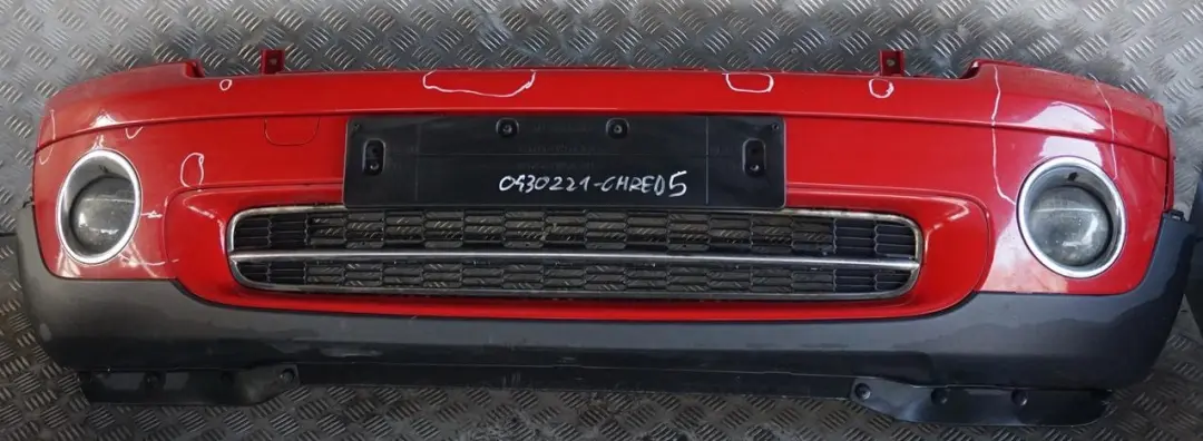 Complete Front Bumper Trim Panel Chili Red - 851 to BMW Mini Cooper R55 R56 5 with Part number 0430221 BMW Mini Cooper R55 R56 5 Complete Front Bumper Trim Panel Chili Red - 851 - SKU 0430221-CHRED5 - Part number 0430221