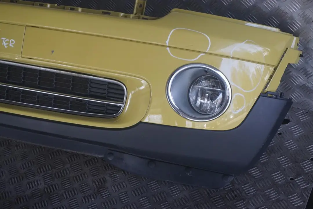 BMW Mini R55 R56 Complete Front Bumper Trim Panel Interchange Yellow - A95 - SKU 0430221-INTER - Part number 0430221