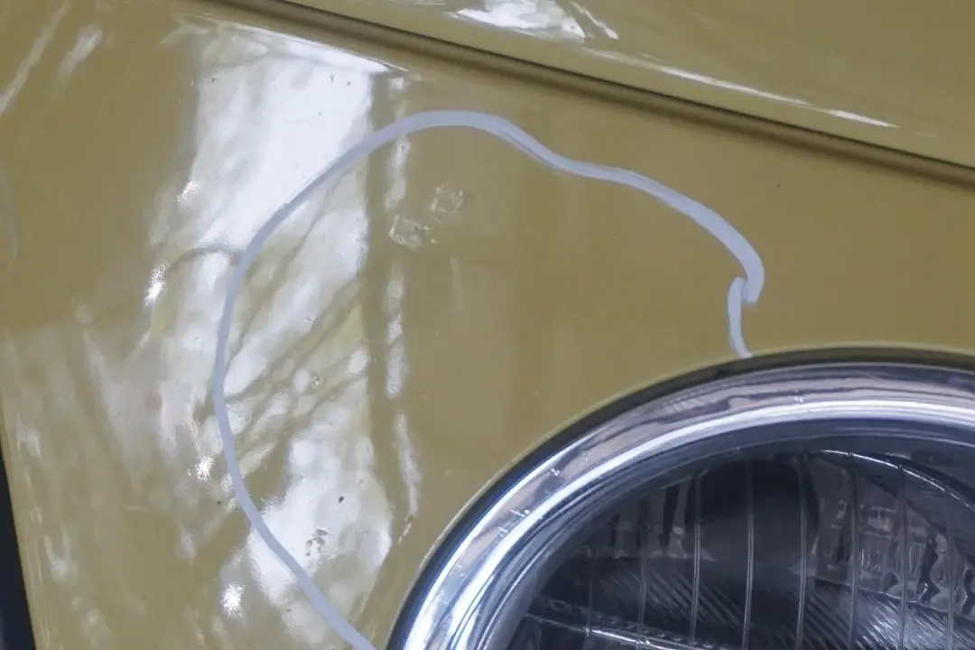 BMW Mini R55 R56 Complete Front Bumper Trim Panel Interchange Yellow - A95 - SKU 0430221-INTER - Part number 0430221