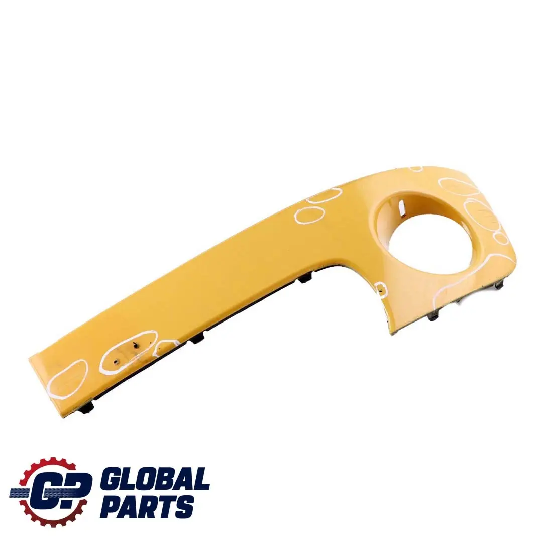 Front Bumper Trim Panel Left N/S Mellow Yellow 2751561 to Mini Cooper R55 R56 with Part number 430223 Mini Cooper R55 R56 Front Bumper Trim Panel Left N/S Mellow Yellow 2751561 - SKU 0430223-MY - Part number 430223