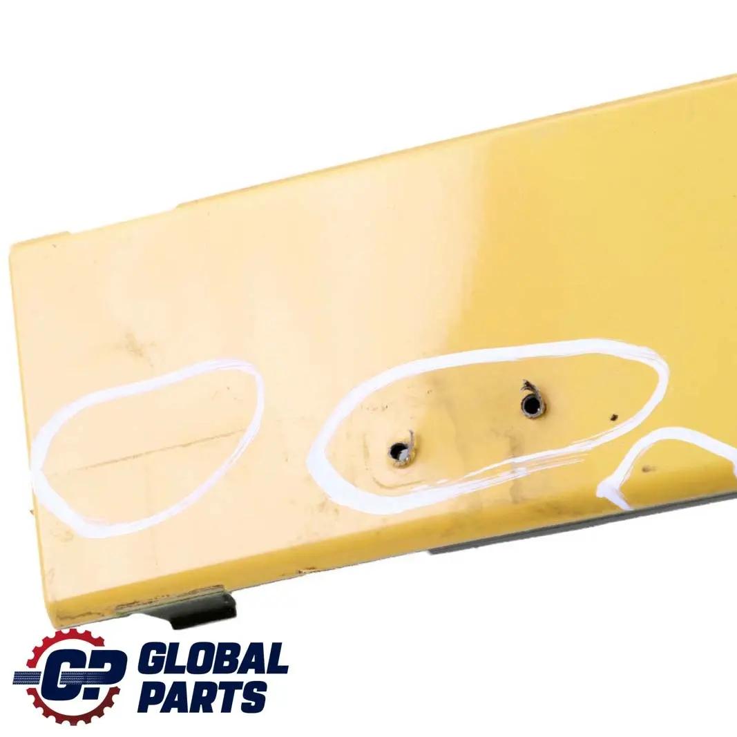 Front Bumper Trim Panel Left N/S Mellow Yellow 2751561 to Mini Cooper R55 R56 with Part number 430223 Mini Cooper R55 R56 Front Bumper Trim Panel Left N/S Mellow Yellow 2751561 - SKU 0430223-MY - Part number 430223