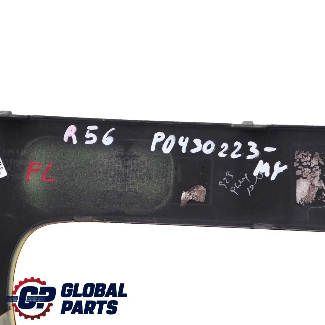 Front Bumper Trim Panel Left N/S Mellow Yellow 2751561 to Mini Cooper R55 R56 with Part number 430223 Mini Cooper R55 R56 Front Bumper Trim Panel Left N/S Mellow Yellow 2751561 - SKU 0430223-MY - Part number 430223