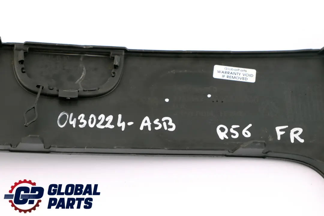 Mini Cooper R55 R56 Pannello paraurti anteriore destro Nero Astro2751562 - SKU 0430224-ASB - Numero di parte 0430224