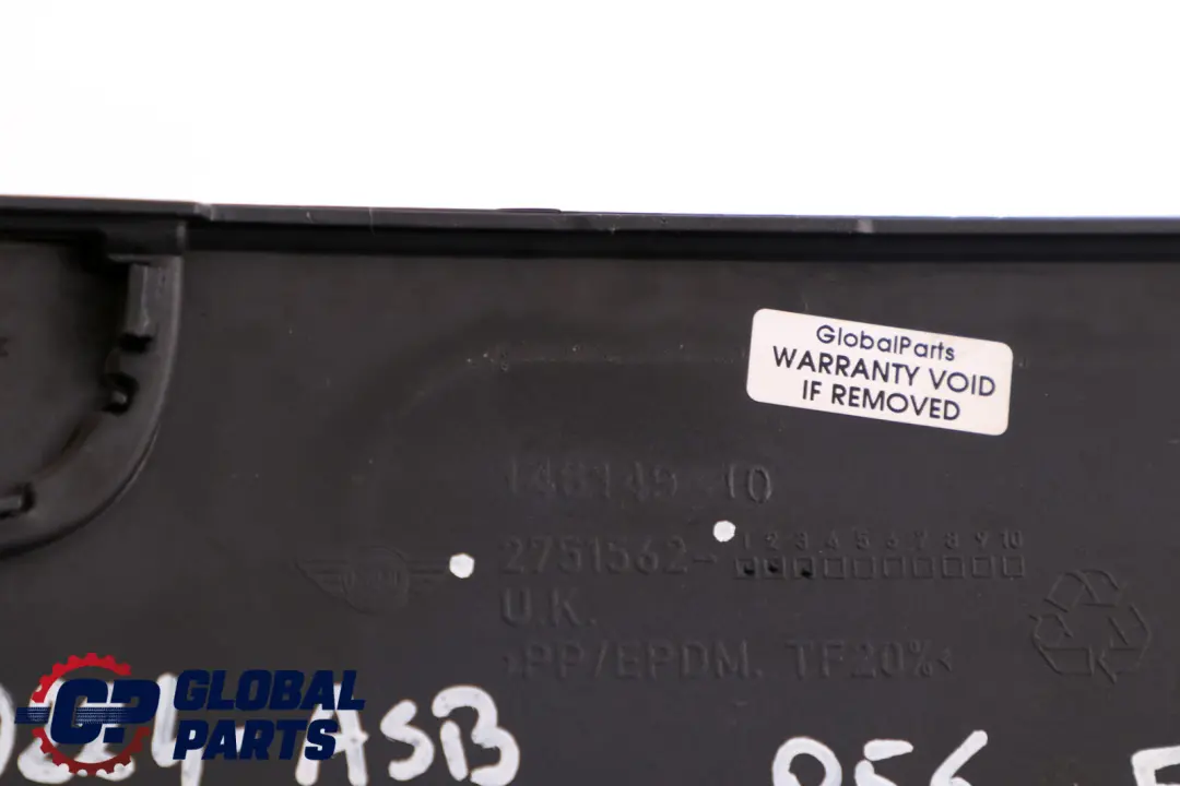 Mini Cooper R55 R56 Pannello paraurti anteriore destro Nero Astro2751562 - SKU 0430224-ASB - Numero di parte 0430224