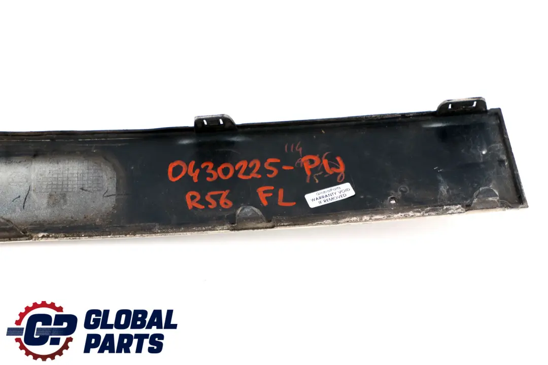 Mini Cooper One R55 R56 R57 Paraurti Anteriore Lastra Decorativa SX Pepe Bianco - SKU 0430225-PW - Numero di parte 0430225