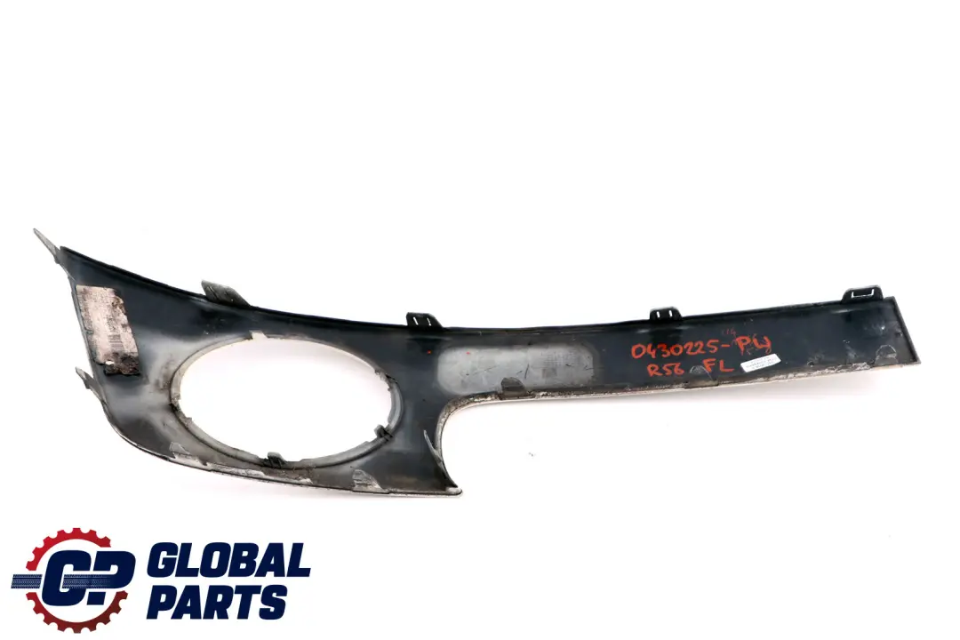 Mini Cooper One R55 R56 R57 Paraurti Anteriore Lastra Decorativa SX Pepe Bianco - SKU 0430225-PW - Numero di parte 0430225