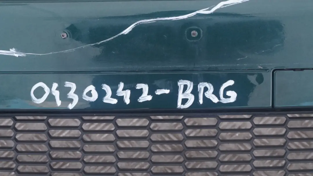 Complete Front Bumper Trim Panel British Racing Green to BMW Mini Cooper S R55 R56 with Part number 0430242 BMW Mini Cooper S R55 R56 Complete Front Bumper Trim Panel British Racing Green - SKU 0430242-BRG - Part number 0430242