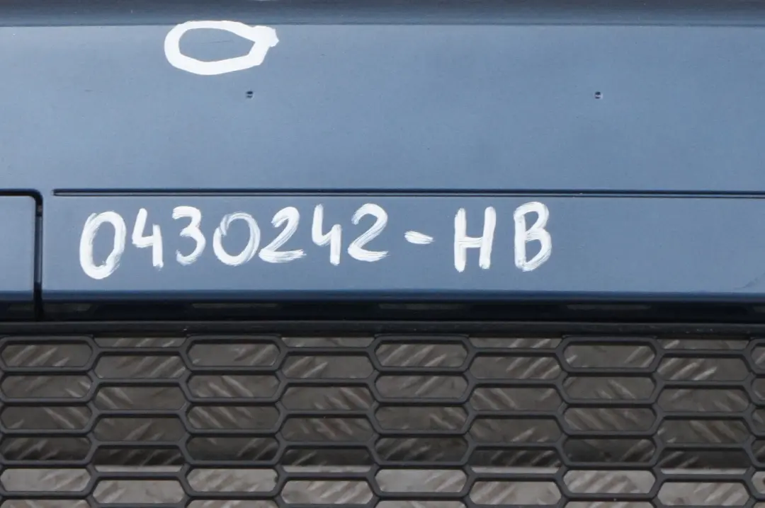 Complete Front Bumper Trim Panel Horizon Blue A93 to BMW Mini Cooper S R55 R56 with Part number 0430242 BMW Mini Cooper S R55 R56 Complete Front Bumper Trim Panel Horizon Blue A93 - SKU 0430242-HB - Part number 0430242