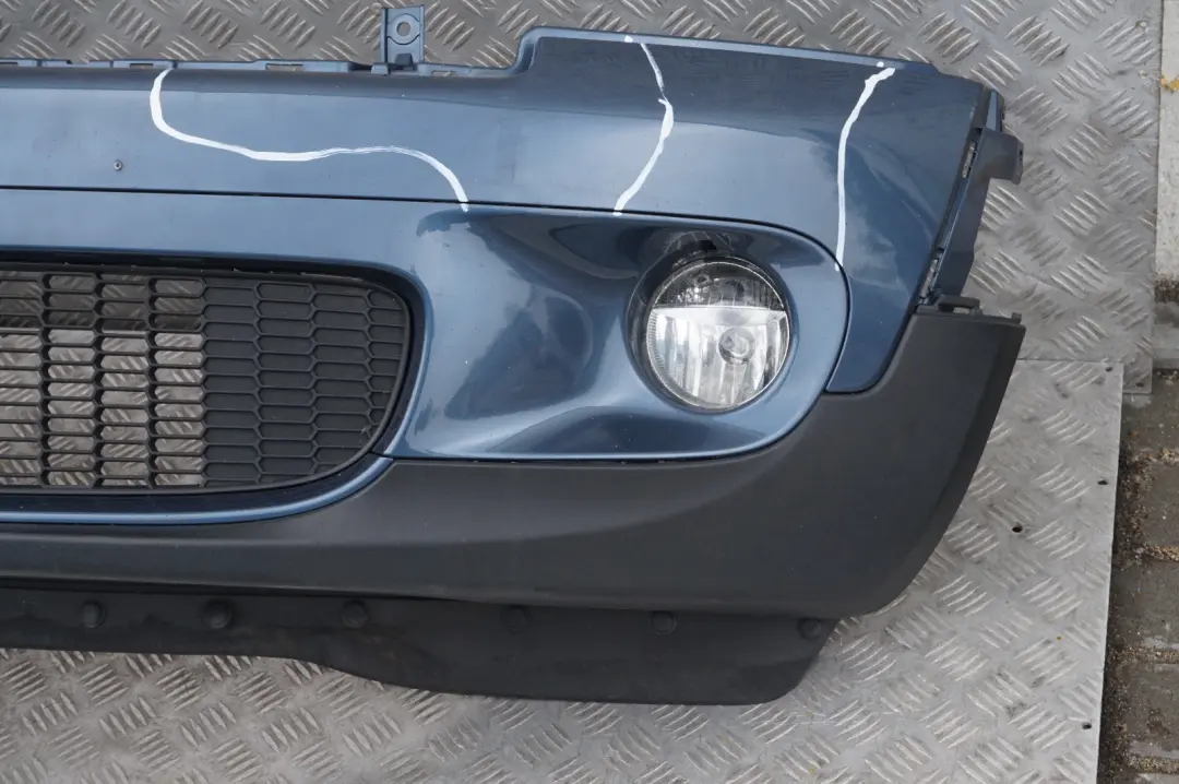 Complete Front Bumper Trim Panel Horizon Blue A93 to BMW Mini Cooper S R55 R56 with Part number 0430242 BMW Mini Cooper S R55 R56 Complete Front Bumper Trim Panel Horizon Blue A93 - SKU 0430242-HB - Part number 0430242