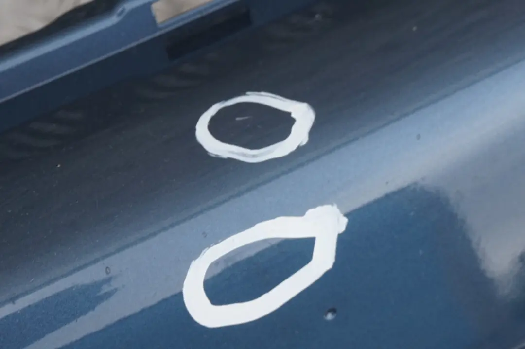 Complete Front Bumper Trim Panel Horizon Blue A93 to BMW Mini Cooper S R55 R56 with Part number 0430242 BMW Mini Cooper S R55 R56 Complete Front Bumper Trim Panel Horizon Blue A93 - SKU 0430242-HB - Part number 0430242