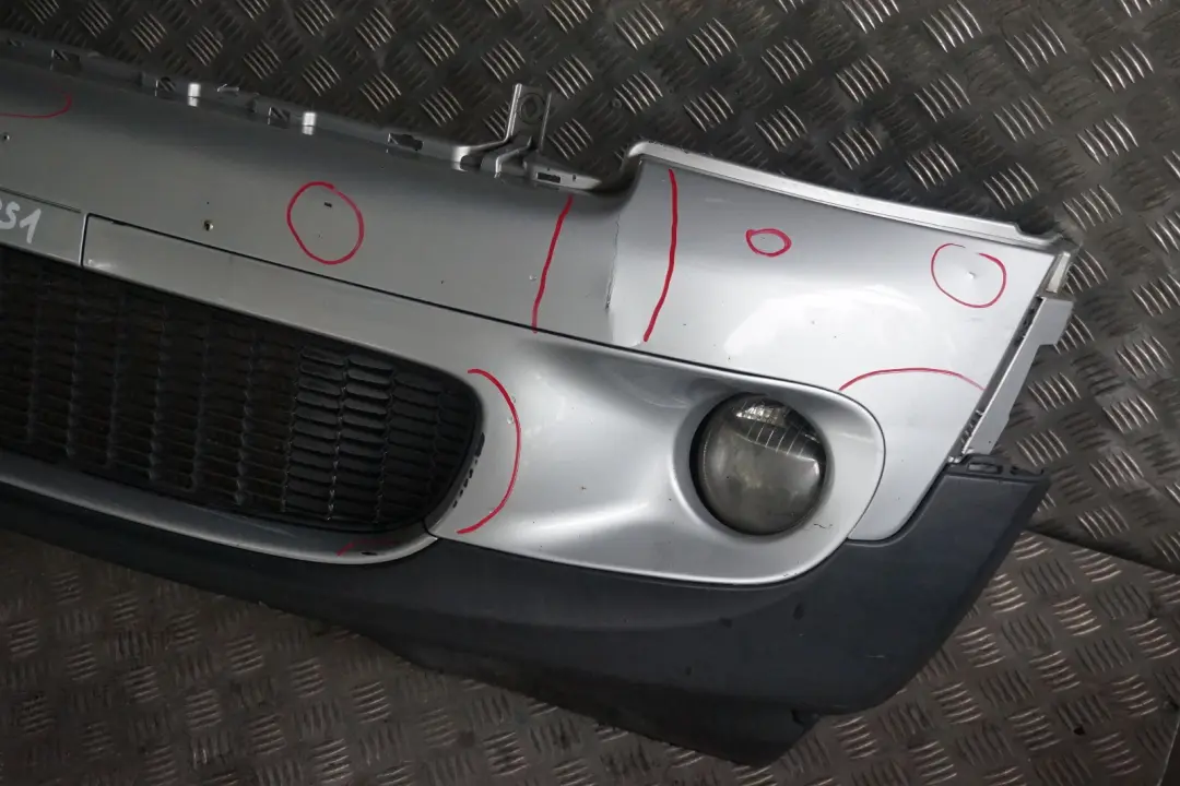 Stossfänger Vorn Pure Silver Silber - 900 für BMW Mini R55 R56 R57 Cooper S mit Teilenummer 0430242 BMW Mini R55 R56 R57 Cooper S Stossfänger Vorn Pure Silver Silber - 900 - SKU 0430242-PS1 - Teilenummer 0430242