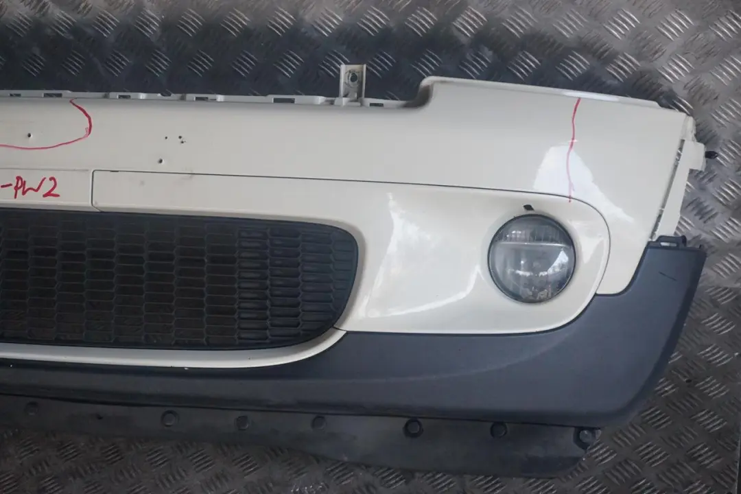 BMW Mini Cooper S R55 R56 R57 2 Complete Front Bumper Trim Panel Pepper White - SKU 0430242-PW2 - Part number 0430242