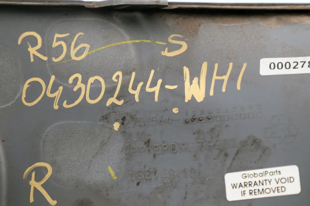 Front Bumper Trim Panel Right O/S White 2751564 to Mini Cooper S R55 R56 with Part number 0430244 Mini Cooper S R55 R56 Front Bumper Trim Panel Right O/S White 2751564 - SKU 0430244-WHI - Part number 0430244