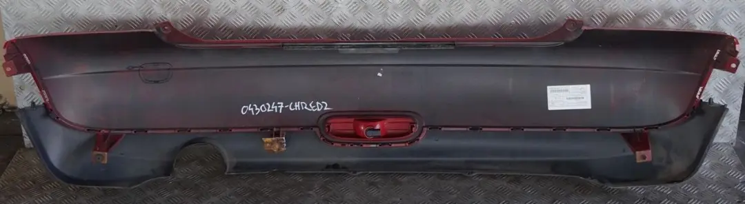 BMW Mini Cooper One 2 R56 R57 Rear Bumper Trim Panel Chili Red - 851 - SKU 0430247-CHRED2 - Part number 0430247