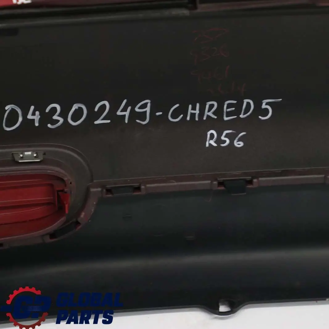 BMW Mini Cooper 5 R56 R57 Stossfänger Hinten Chili Red Rot - 851 - SKU 0430249-CHRED5 - Teilenummer 0430249