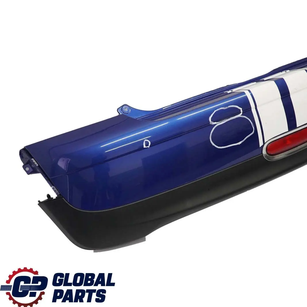 BMW Mini Cooper R56 R57 Stossfänger Hinten Lightning Blue Blau Metallic - A63 - SKU 0430249-LB2 - Teilenummer 0430249