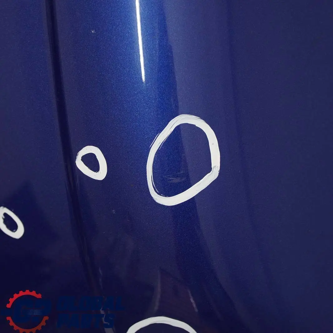 Stossfänger Hinten Lightning Blue Blau Metallic - A63 für BMW Mini Cooper R56 R57 mit Teilenummer 0430249 BMW Mini Cooper R56 R57 Stossfänger Hinten Lightning Blue Blau Metallic - A63 - SKU 0430249-LB2 - Teilenummer 0430249