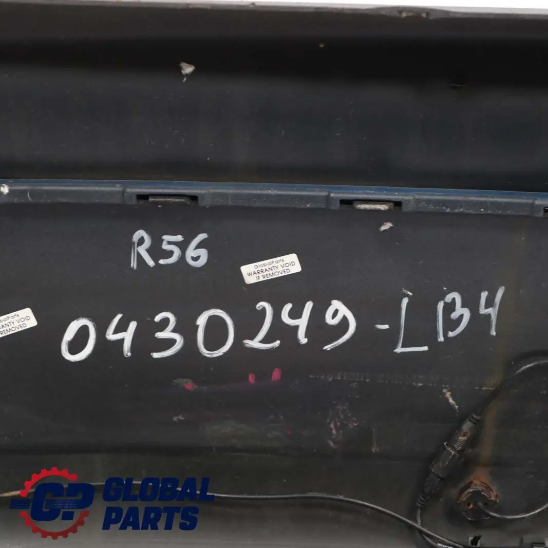 Panel Rear Bumper PDC Lightning Blue Metallic - A63 to Mini Cooper One R56 R57 with Part number 0430249 Mini Cooper One R56 R57 Panel Rear Bumper PDC Lightning Blue Metallic - A63 - SKU 0430249-LB4 - Part number 0430249
