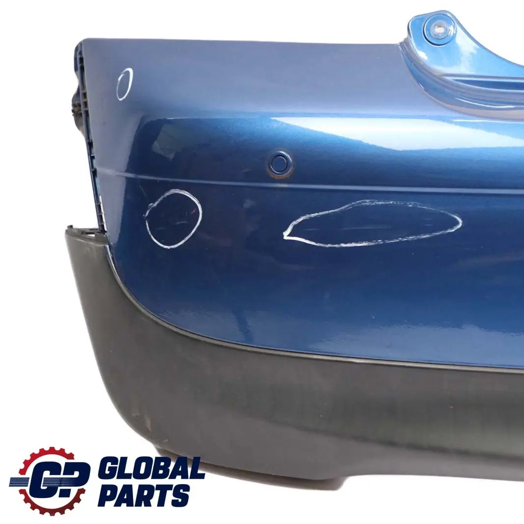 Panel Rear Bumper PDC Lightning Blue Metallic - A63 to Mini Cooper One R56 R57 with Part number 0430249 Mini Cooper One R56 R57 Panel Rear Bumper PDC Lightning Blue Metallic - A63 - SKU 0430249-LB4 - Part number 0430249