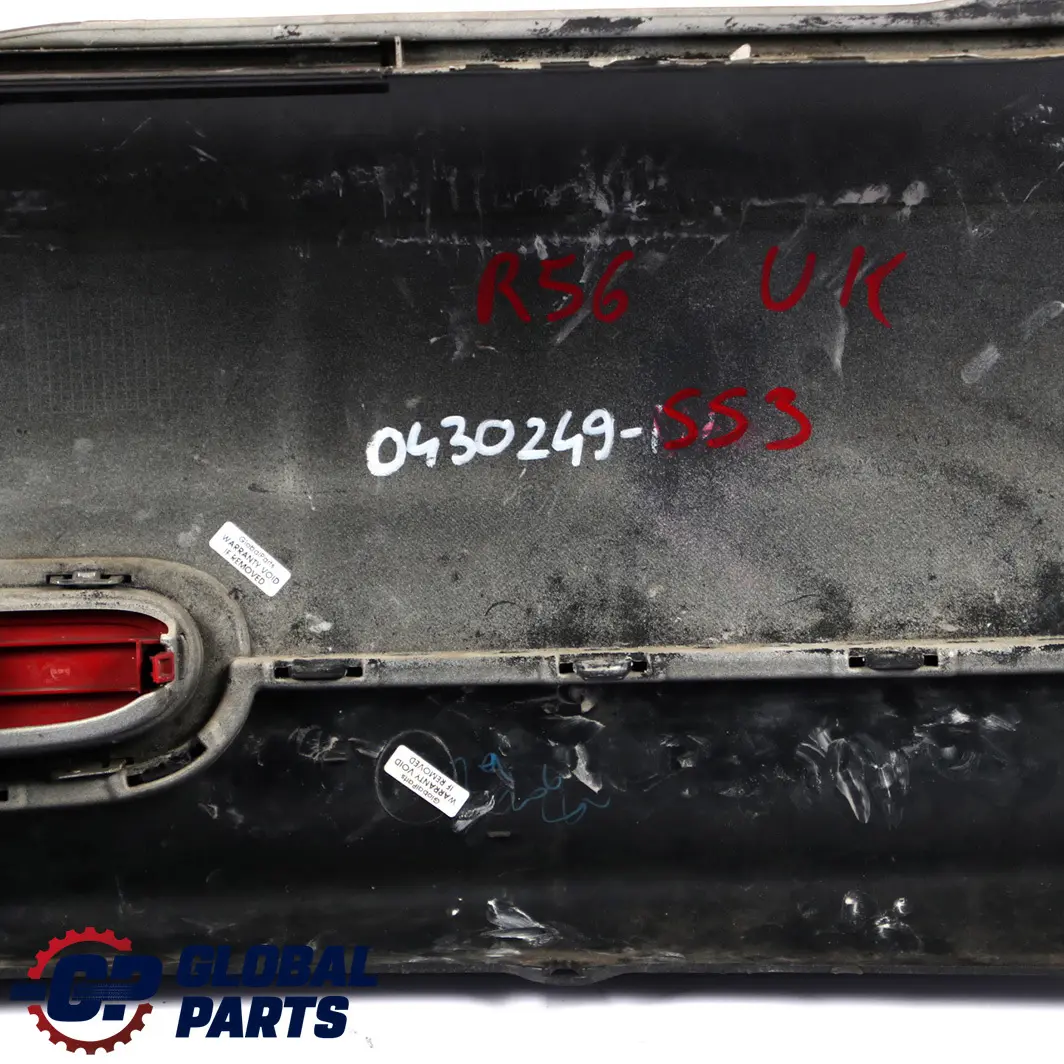 Mini Cooper One 3 R56 R57 Rear Bumper Sparkling Silver Metallic - A60 - SKU 0430249-SS3 - Part number 0430249