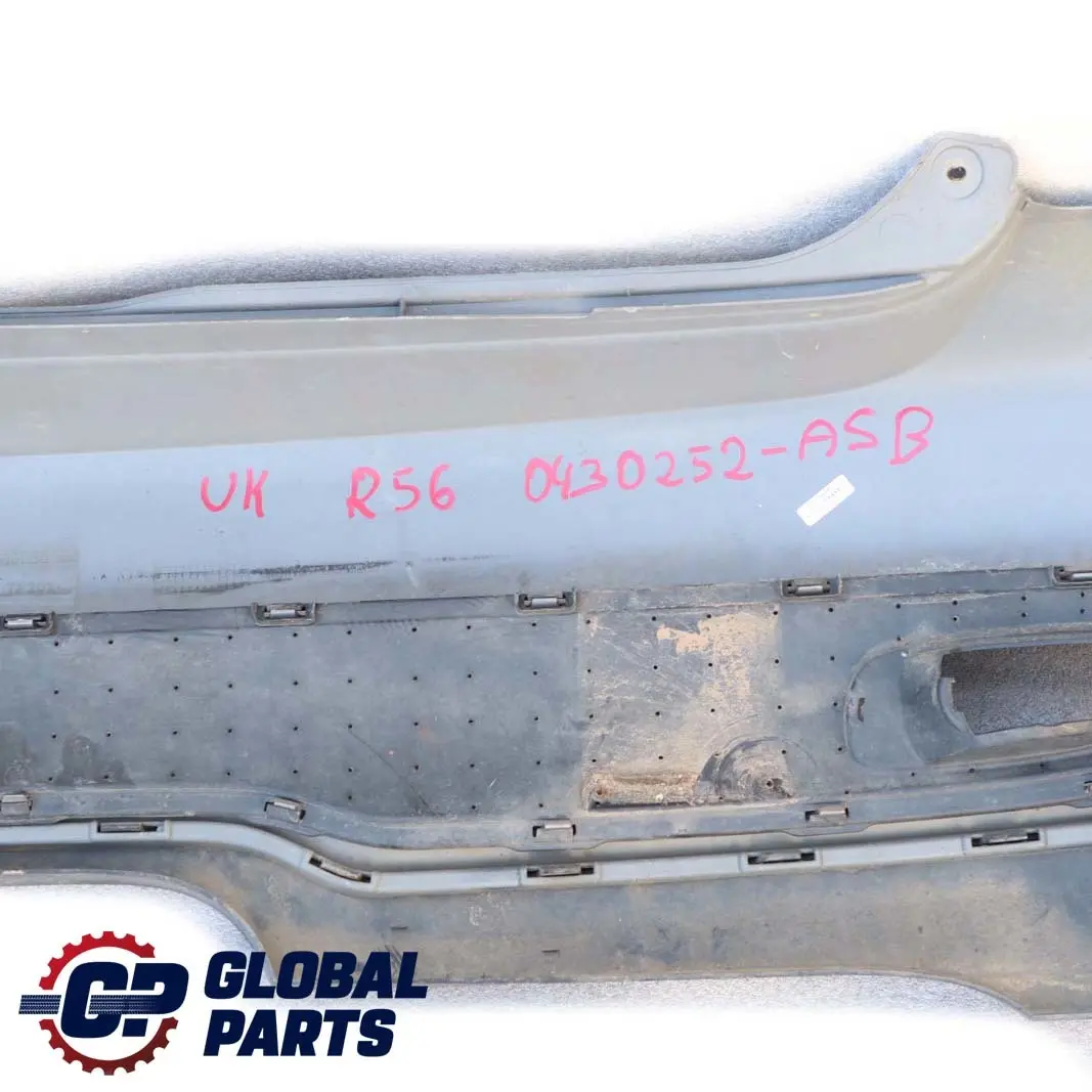 Complete Rear Bumper Trim Panel Astro Black Metallic für BMW MINI Cooper S R56 R57 mit Teilenummer 0430252 BMW MINI Cooper S R56 R57 Complete Rear Bumper Trim Panel Astro Black Metallic - SKU 0430252-ASB - Teilenummer 0430252