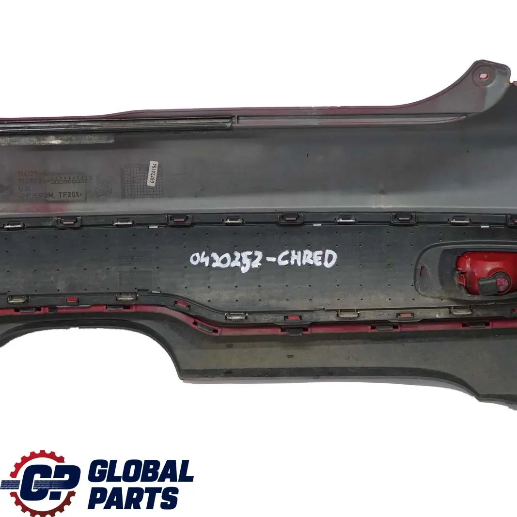 BMW Mini Cooper S R56 R57 Complete Rear Bumper Trim Panel Chili Red - 851 - SKU 0430252-CHRED - Part number 0430252