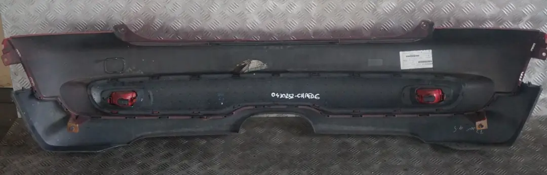 BMW Mini Cooper S R56 R57 6 Complete Rear Bumper Trim Panel Chili Red - 851 - SKU 0430252-CHRED6 - Part number 