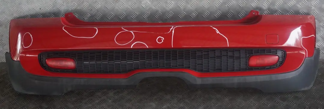 BMW Mini Cooper S R56 R57 6 Complete Rear Bumper Trim Panel Chili Red - 851 - SKU 0430252-CHRED6 - Part number 