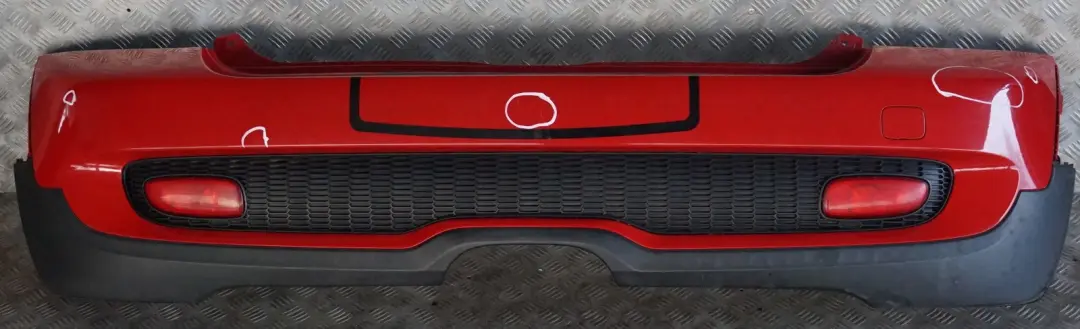 BMW Mini Cooper S R56 R57 7 Complete Rear Bumper Trim Panel Chili Red - 851 - SKU 0430252-CHRED7 - Part number 