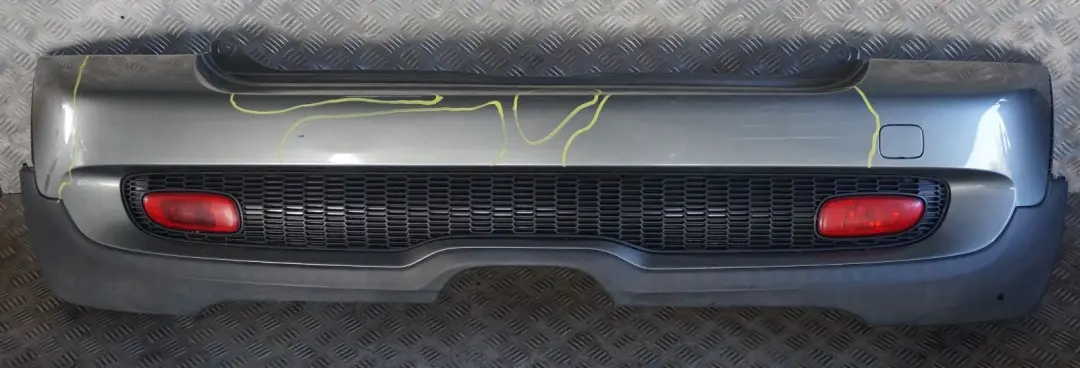 Complete Rear Bumper Trim Panel Dark Silver to BMW MINI Cooper S 5 R56 R57 with Part number 0430252 BMW MINI Cooper S 5 R56 R57 Complete Rear Bumper Trim Panel Dark Silver - SKU 0430252-DS5 - Part number 0430252