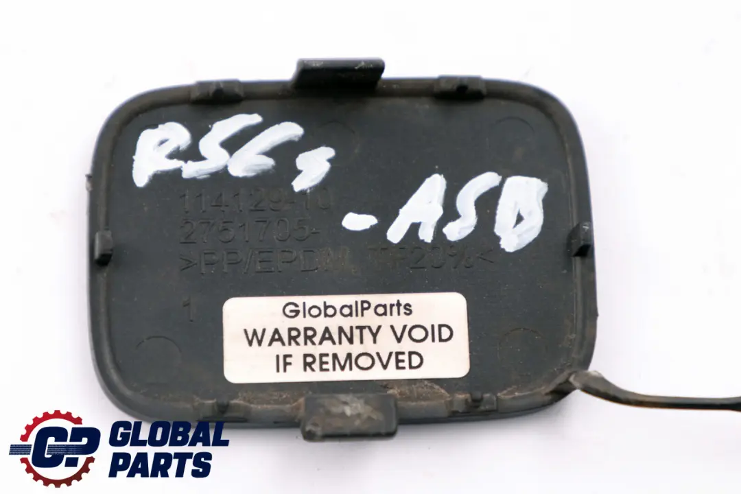 BMW Mini Cooper S R55 R56 Cover Flap Towing Eye Rear Bumper Astro Black 2751705 - SKU 0430258-ASB - Part number 0430243