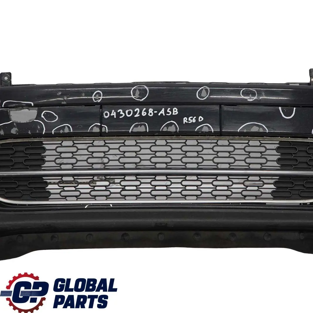 BMW Mini Cooper D R55 R56 Complete Front Bumper Trim Panel Astro Black - A25 - SKU 0430268-ASB - Part number 0430242
