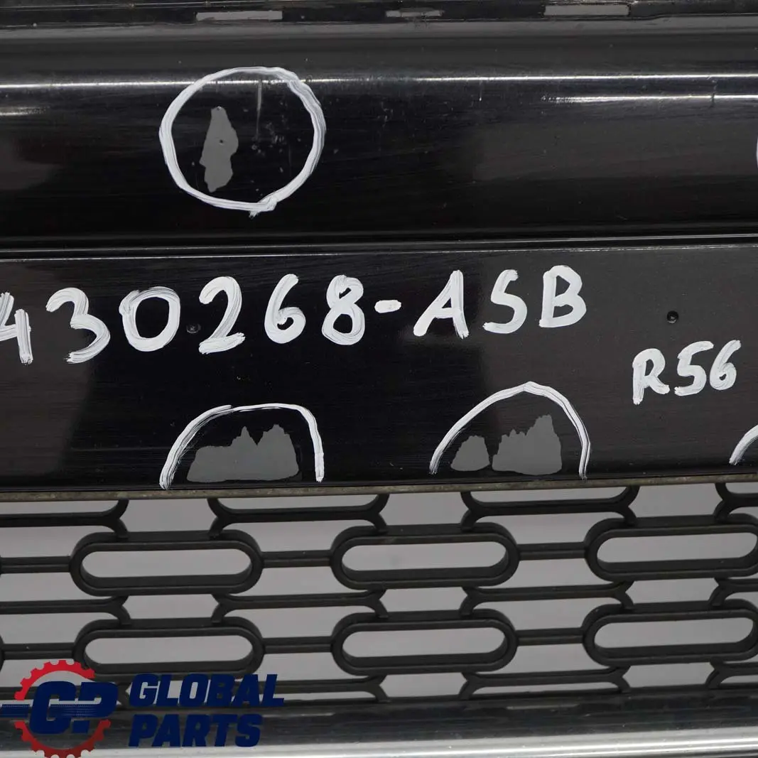 Complete Front Bumper Trim Panel Astro Black - A25 to BMW Mini Cooper D R55 R56 with Part number 0430242 BMW Mini Cooper D R55 R56 Complete Front Bumper Trim Panel Astro Black - A25 - SKU 0430268-ASB - Part number 0430242