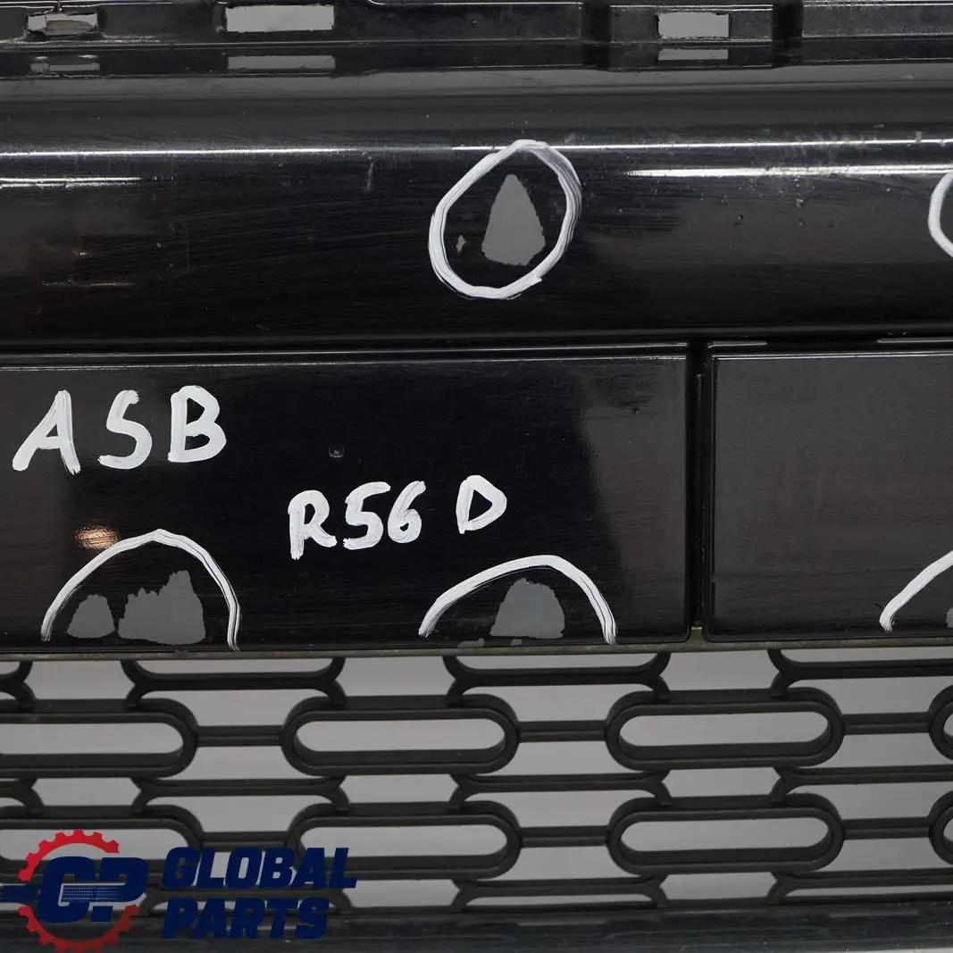 Complete Front Bumper Trim Panel Astro Black - A25 to BMW Mini Cooper D R55 R56 with Part number 0430242 BMW Mini Cooper D R55 R56 Complete Front Bumper Trim Panel Astro Black - A25 - SKU 0430268-ASB - Part number 0430242