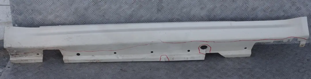 BMW MINI Cooper R56 R57 Abdeckung Schweller links Pepper White Pfeffer Weiß - SKU 0430299-PW - Teilenummer 0430299