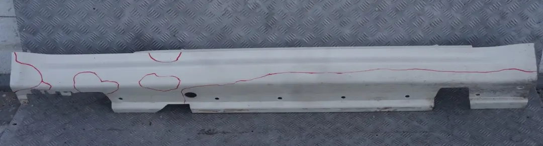 BMW MINI Cooper R56 R57 Aero Kit Right Door O/S Sill Skirt Cover Pepper White - SKU 0430300-PW - Part number 0430300