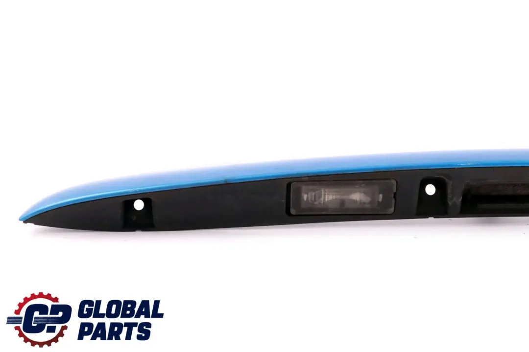 R56N LCI Boot Lid Trunk Grab Handle Laser Blue to Mini Cooper R56 with Part number 7151140 Mini Cooper R56 R56N LCI Boot Lid Trunk Grab Handle Laser Blue - SKU 0430312-LAB - Part number 7151140