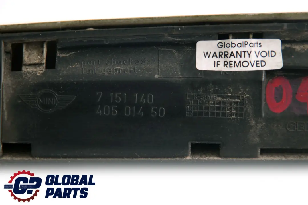  *Mini Cooper One R56 R56N LCI Boot Lid Trunk Grab Handle Pepper White 7151140 - SKU 0430312-PW - Part number 0430312