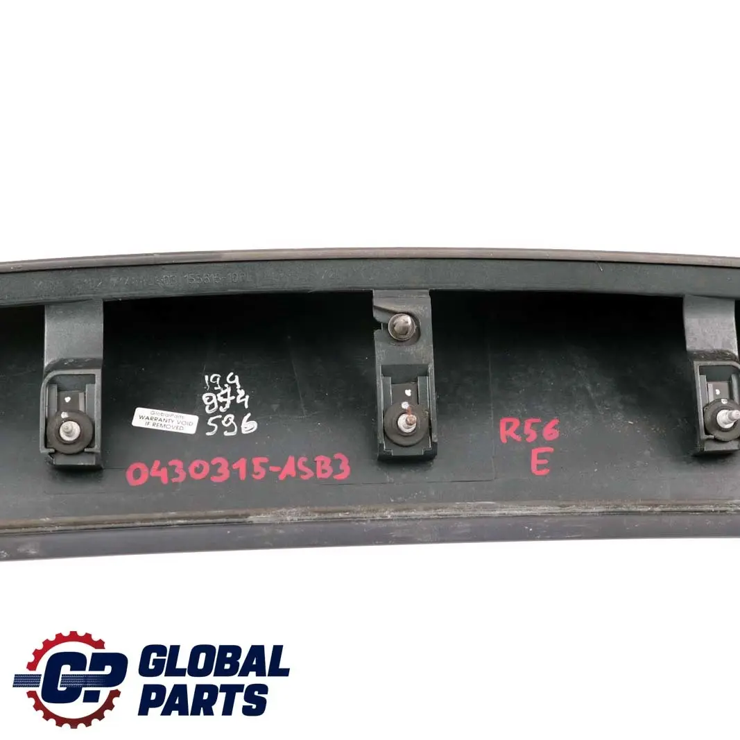 BMW MINI Cooper One 3 R56 Rear Spoiler Astro Black Metallic - A25 7148850 - SKU 0430315-ASB3 - Part number 0430315