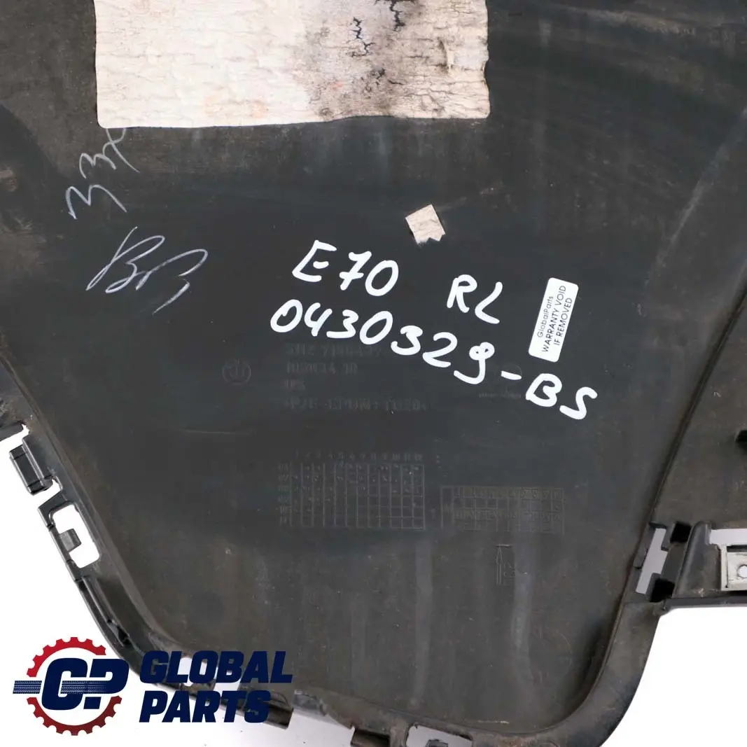 Left N/S Bumper Corner Trim Cover Side Black Sapphire to BMW X5 E70 Rear with Part number 0430329 BMW X5 E70 Rear Left N/S Bumper Corner Trim Cover Side Black Sapphire - SKU 0430329-BS - Part number 0430329