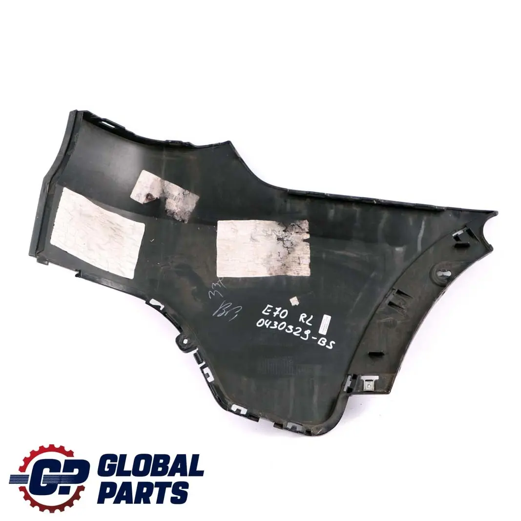 BMW X5 Series E70 Rear Left N/S Bumper Corner Trim Cover Side Black Sapphire - SKU 0430329-BS - Part number 0430329