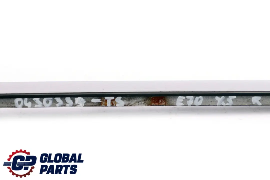 Modanatura parabrezza sinistro Titansilber metallizzato per BMW X5 E70 con numero di parte 0430335 BMW X5 E70 Modanatura parabrezza sinistro Titansilber metallizzato - SKU 0430335-TS - Numero di parte 0430335