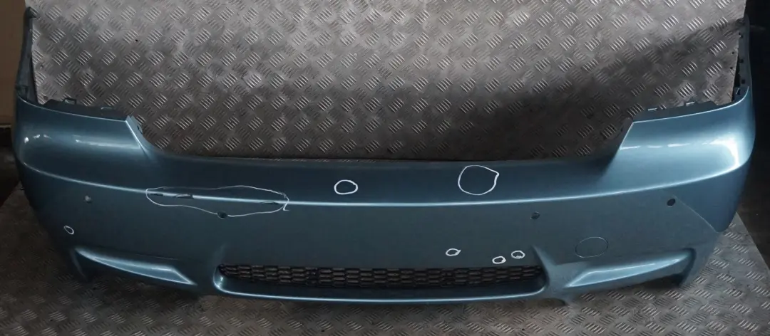 Look Complete Rear Bumper PDC Atlantikblau Atlantic Blu to BMW 3 Series E92 E93 M3 with Part number 0433104 BMW 3 Series E92 E93 M3 Look Complete Rear Bumper PDC Atlantikblau Atlantic Blu - SKU 0433104-ATL - Part number 0433104